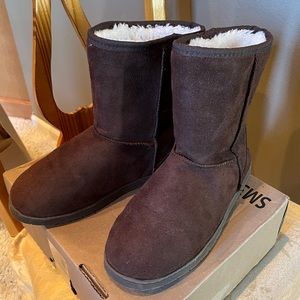 Fluffy Brown Boots